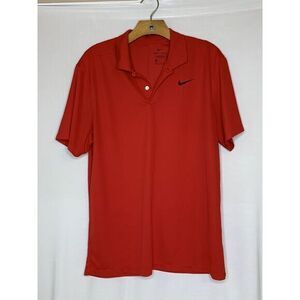 Nike Dri-fit Swoosh Tennis Polo‎ Men's Red Size  M